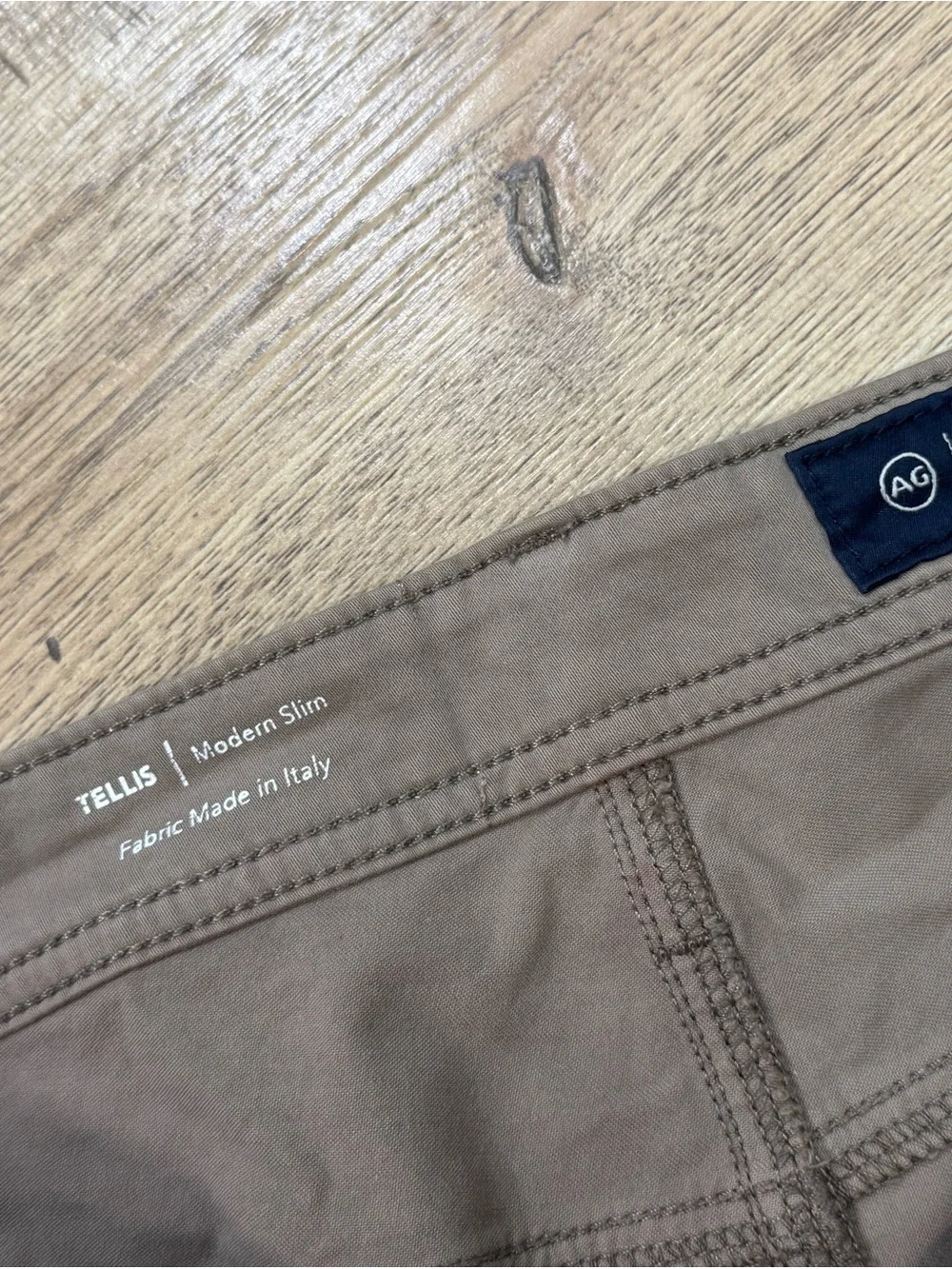 Ag Adriano Goldschmied Men's Taupe Chino Pants